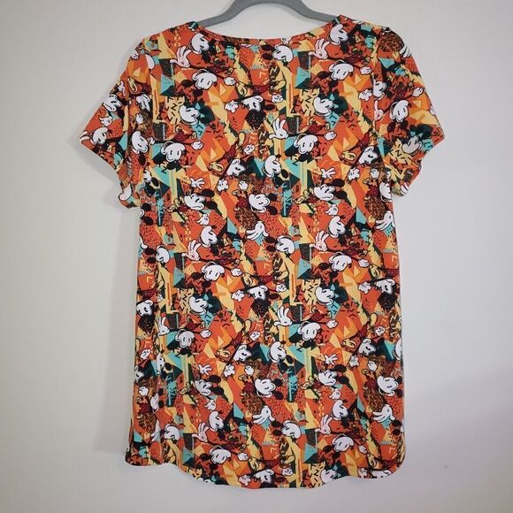 LULAROE DISNEY MICKEY COLORFUL CLASSIC TEE SIZE LARGE - Picture 4 of 4